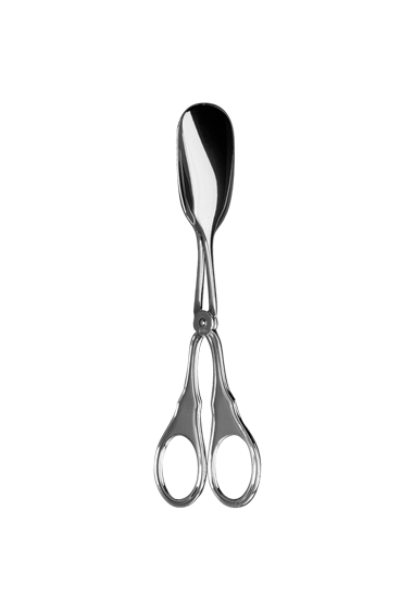 Spade Pastry Tongs in Sterling