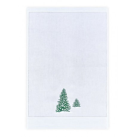 Winter Forest Hand-Embroidered Table Linens Collection