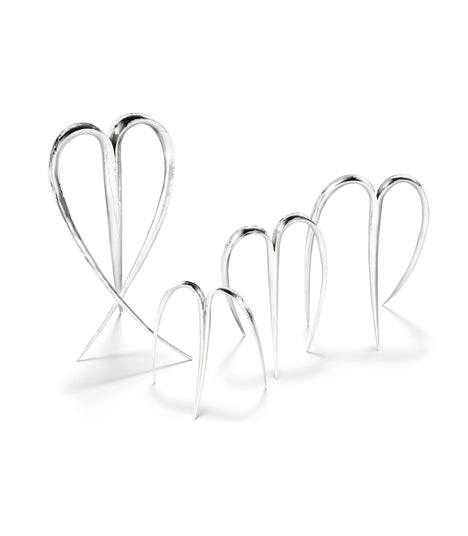 Heart Vase Collection by Ted Muehling in Sterling Silver
