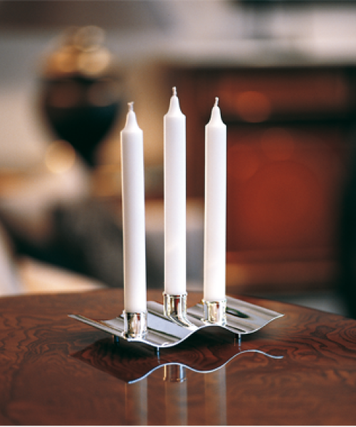 Wave Triple Candleholder