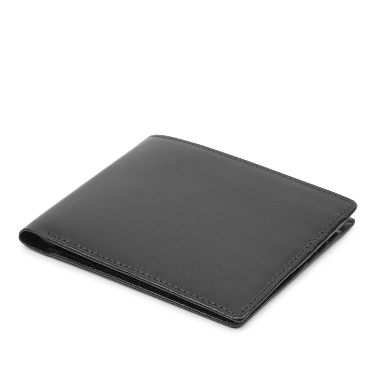 Launer Eight Credit Card Wallet, Black/Guard Red