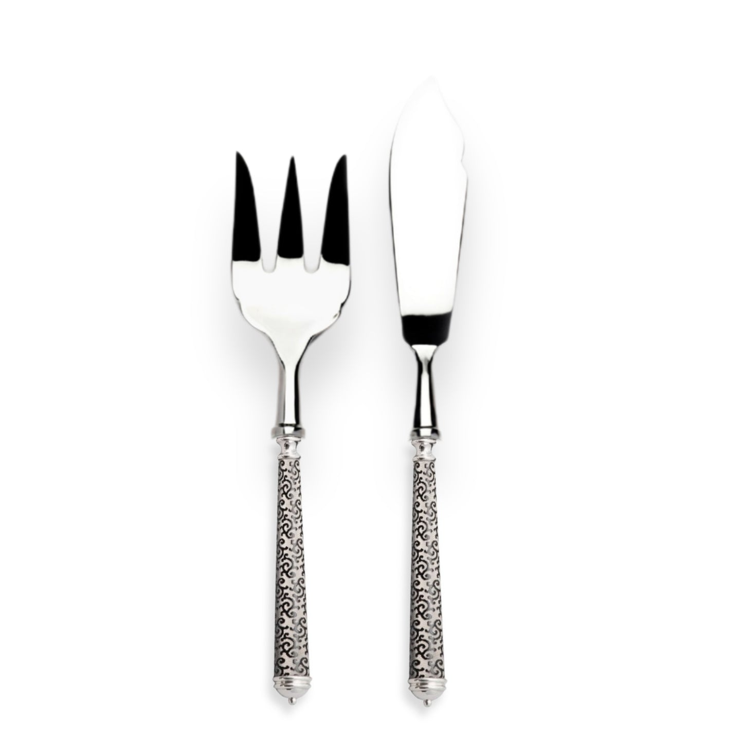 Alain Saint-Joanis Arabesque Silverplate | Fish Serving Set (Serving Fork & Knife)