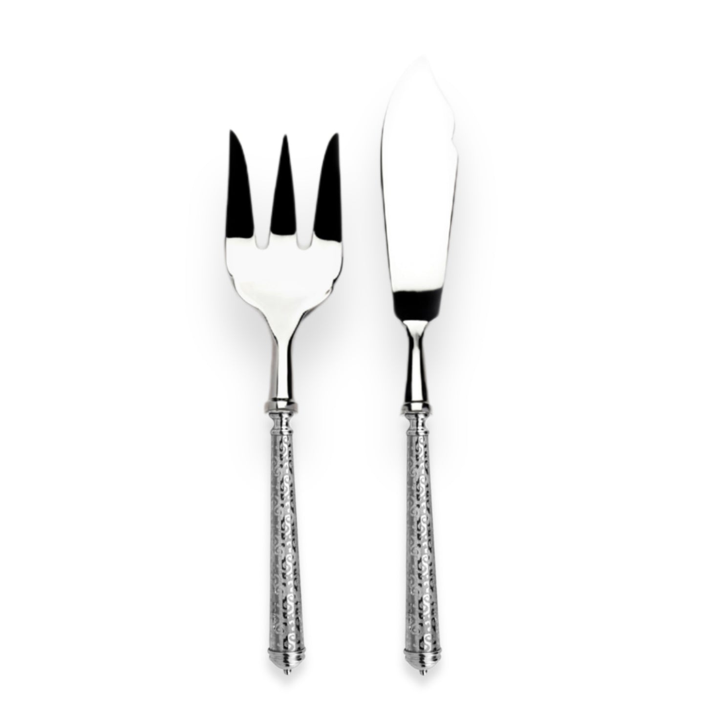 Alain Saint-Joanis Arabesque Silverplate | Fish Serving Set (Serving Fork & Knife)