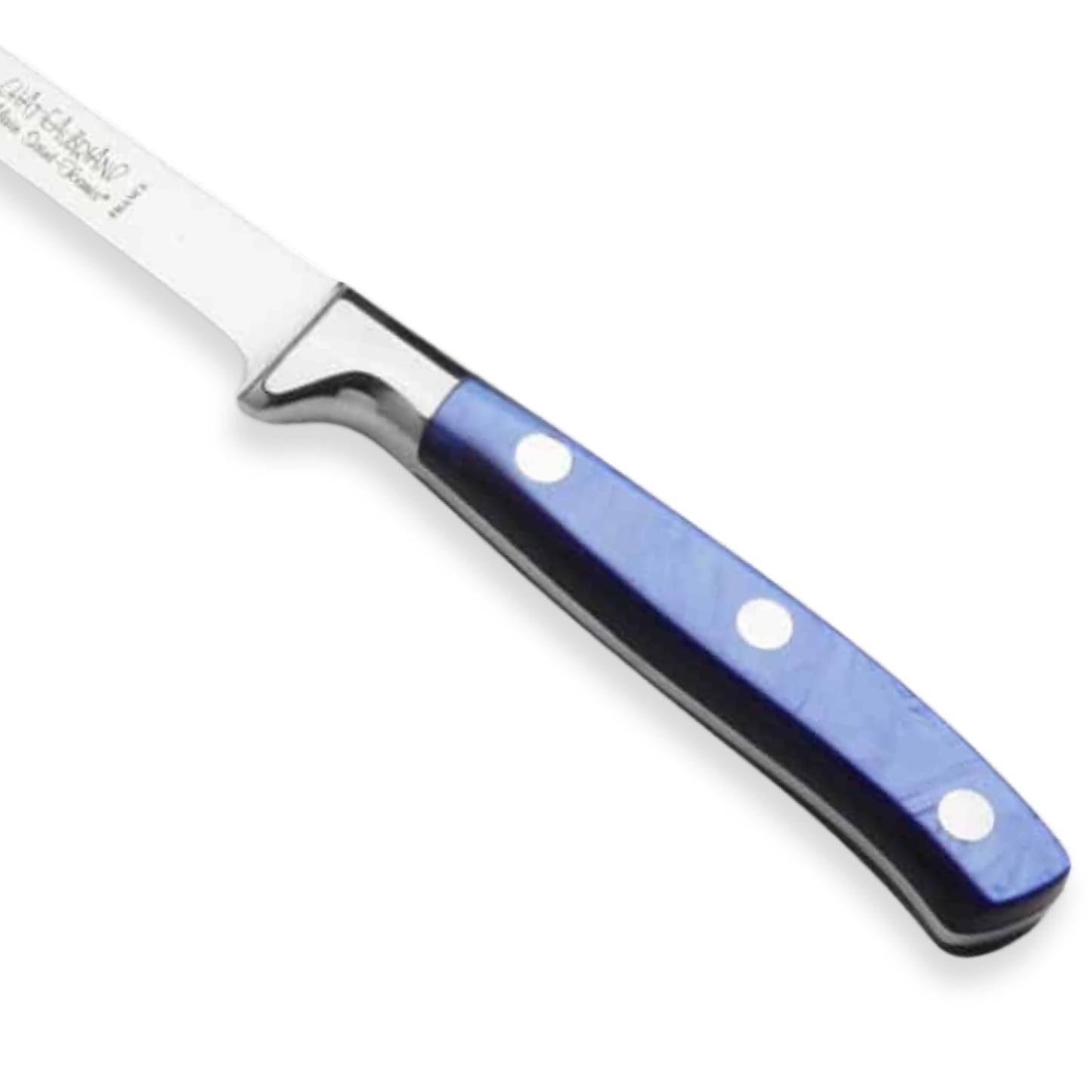 Alain Saint-Joanis Chateaubriand Steak Knives with Blue Handles (Set of Six)