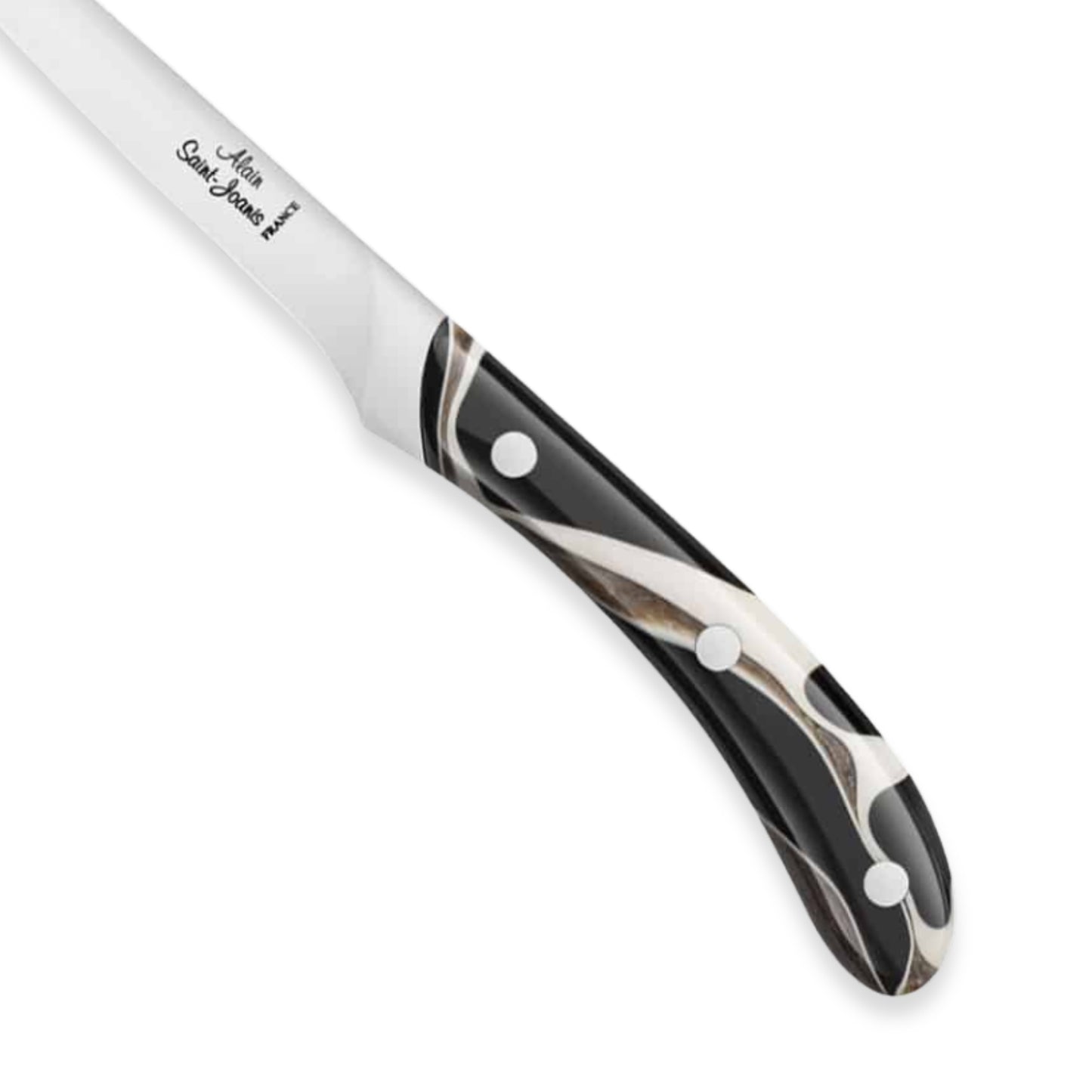 Alain Saint-Joanis Rossini Steak Knives with Black and White Handles (Set of Six)