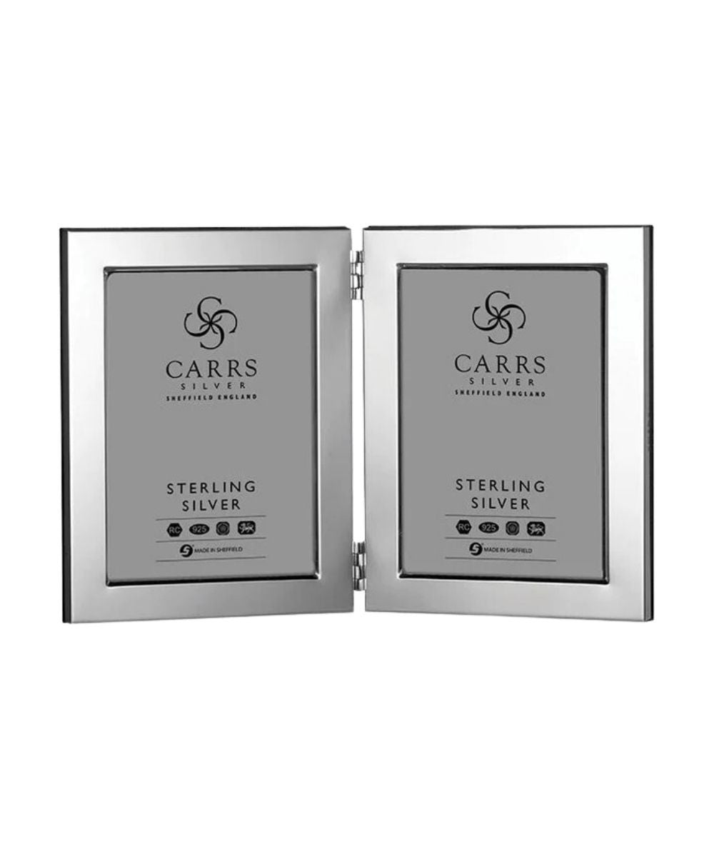 Carrs Silver Classic Flat Double Hinged Sterling Silver Frame