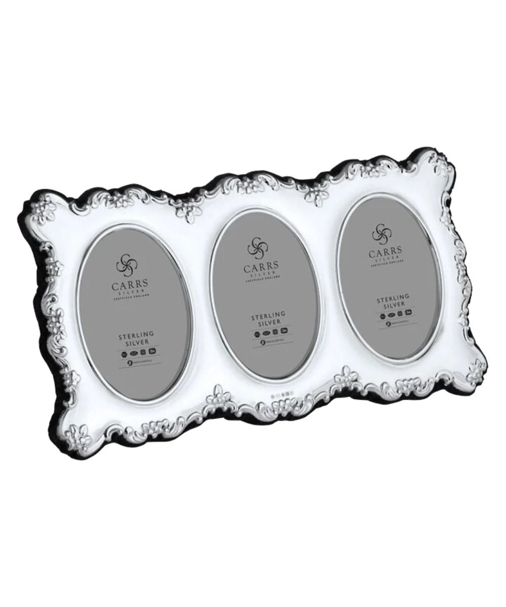 Carrs Silver Empire Edge Triple Window Sterling Silver Frame
