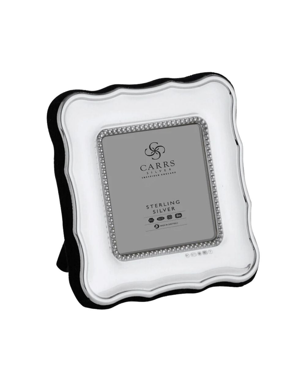 Carrs Silver Fluted Edge Sterling Silver Frame