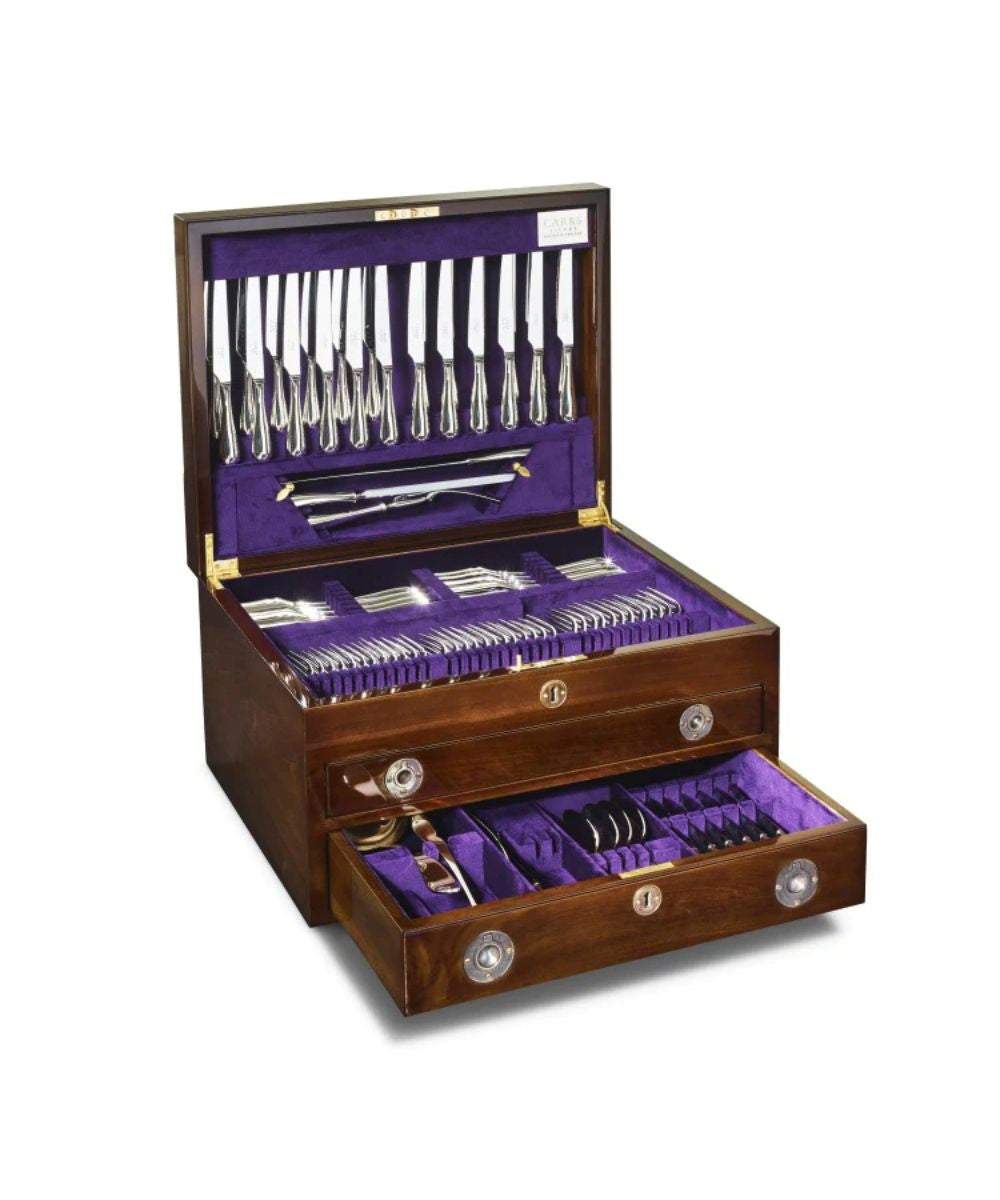 Carrs Silver Imperial Storage Chest in Mahogany
