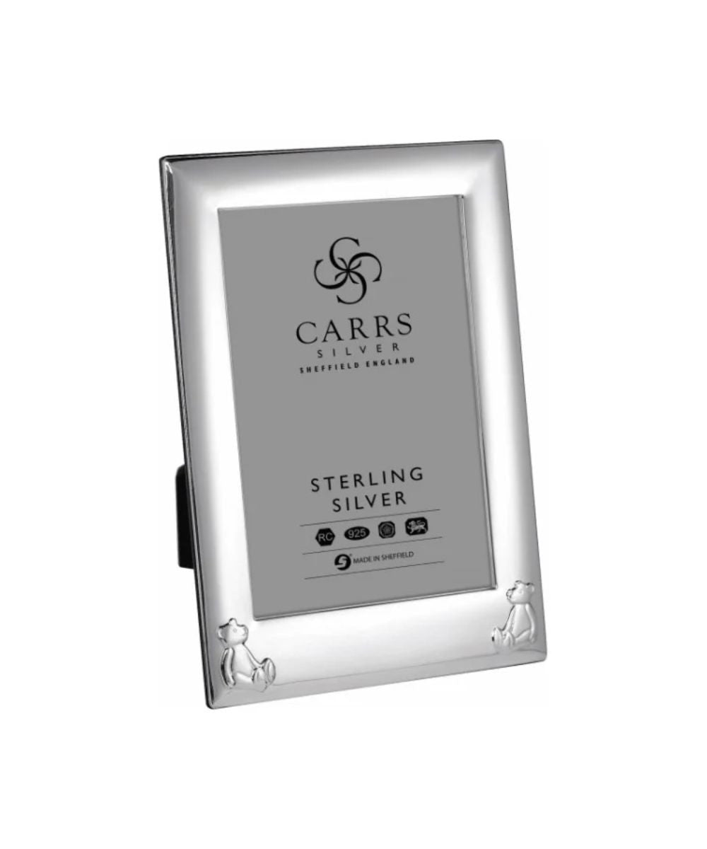 Carrs Silver Rectangular Teddy Bear Sterling Silver Frame