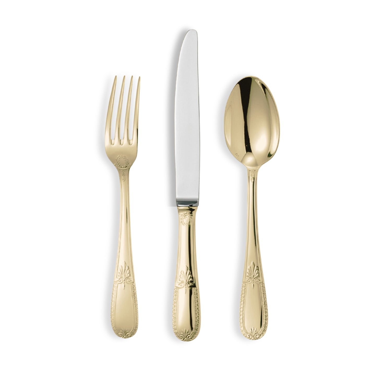 Chambly Aiglon Gold Plate Flatware Collection