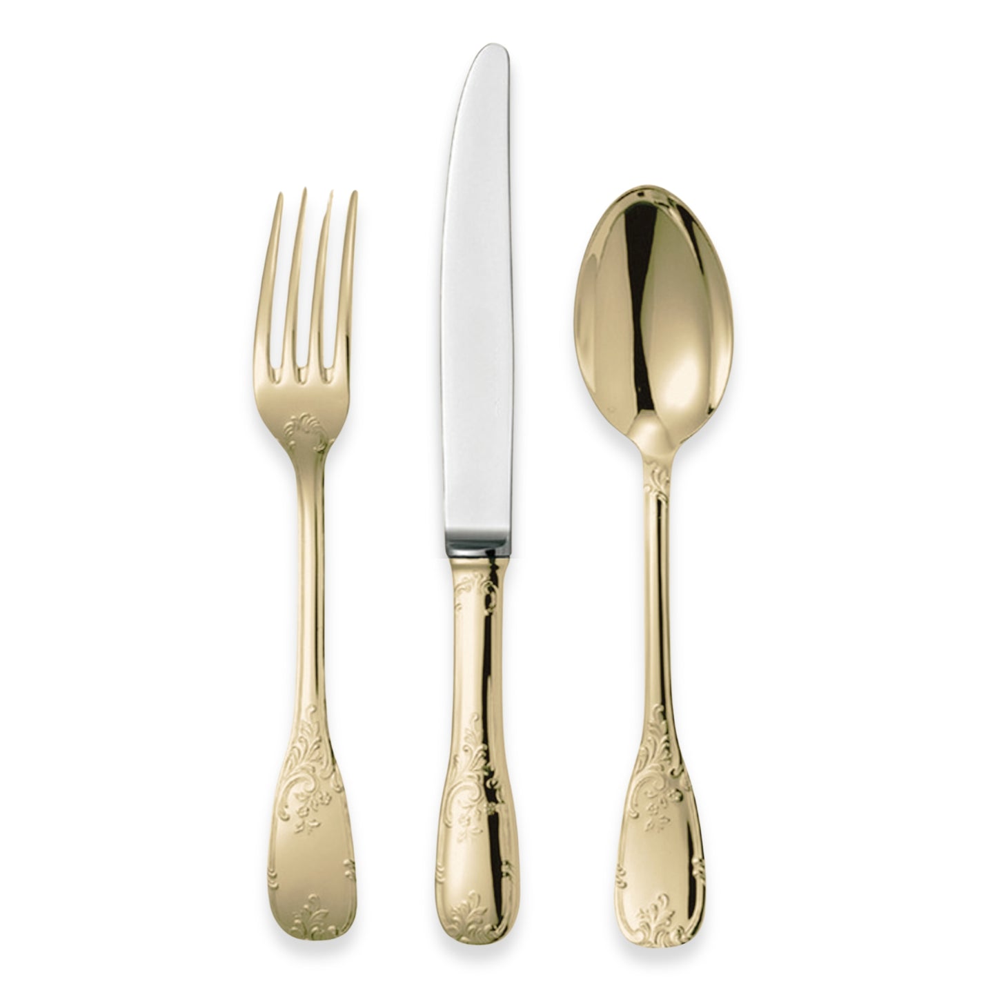 Chambly Bagatelle Gold Plate Flatware Collection