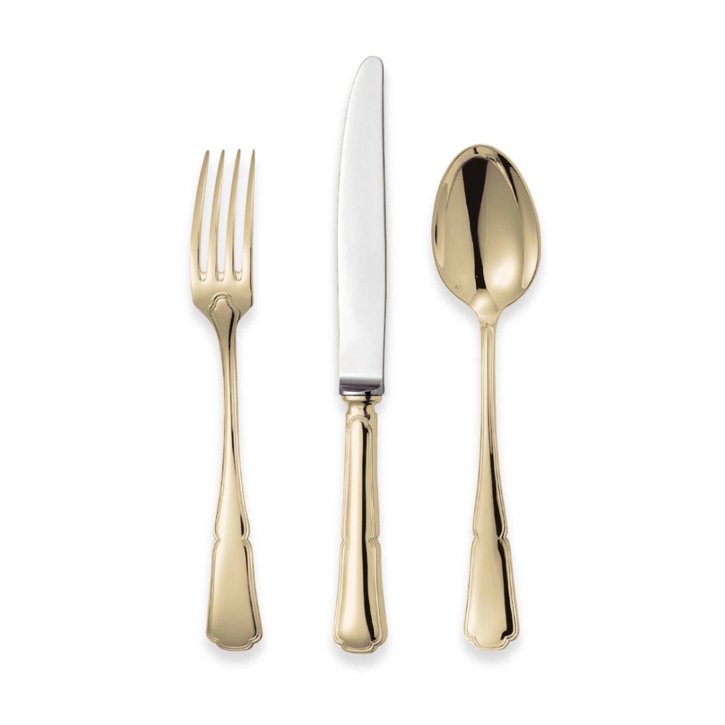 Chambly Contours 19 Gold Plate Flatware Collection