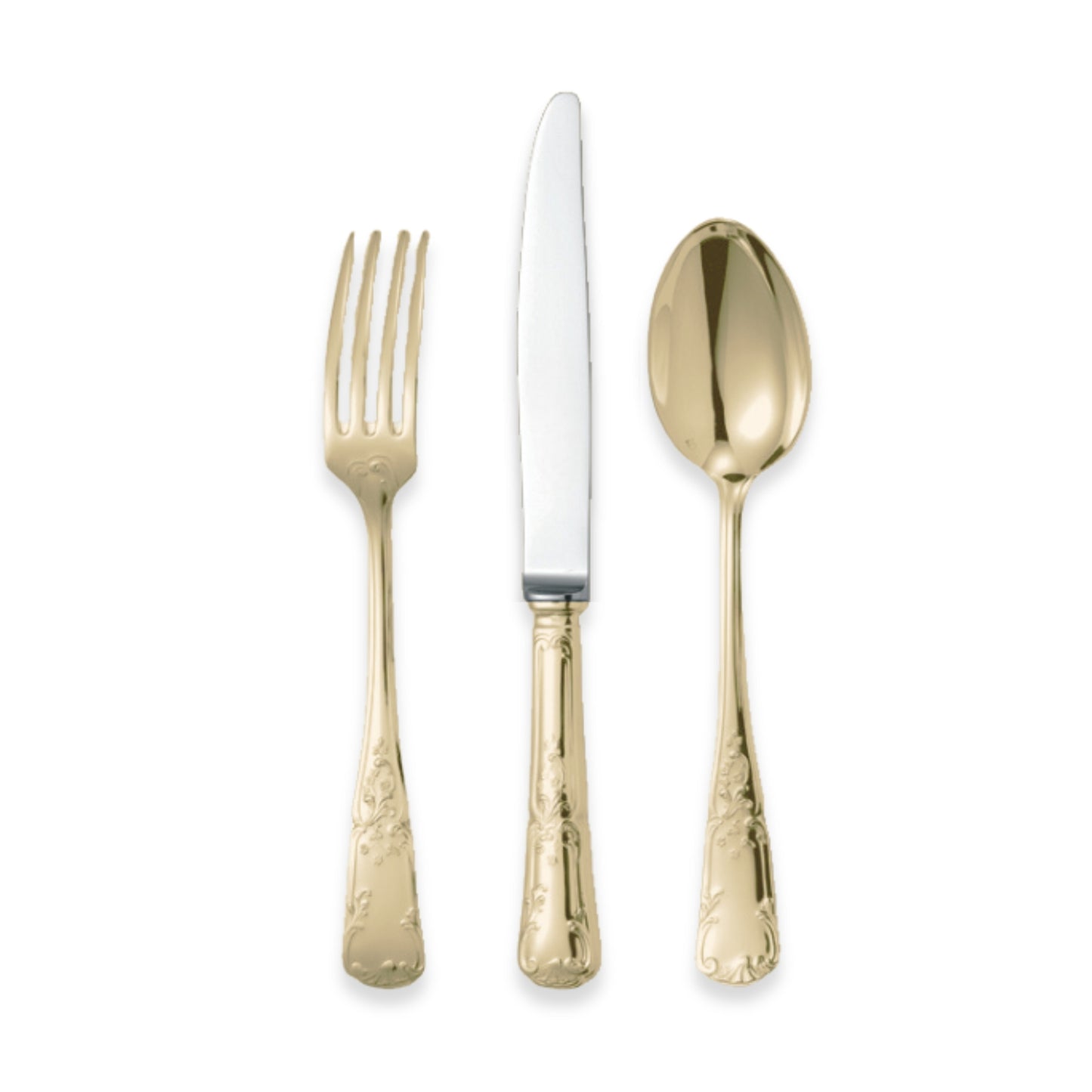 Chambly Fleury Gold Plate Flatware Collection