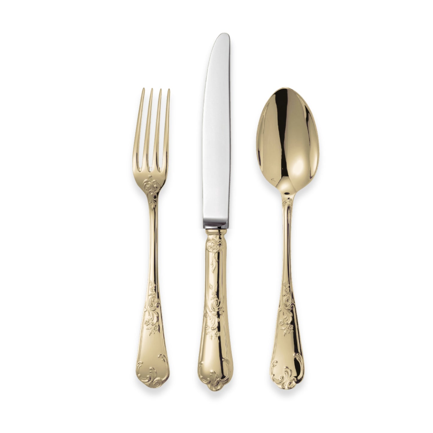 Chambly Régence 23 Gold Plate Flatware Collection