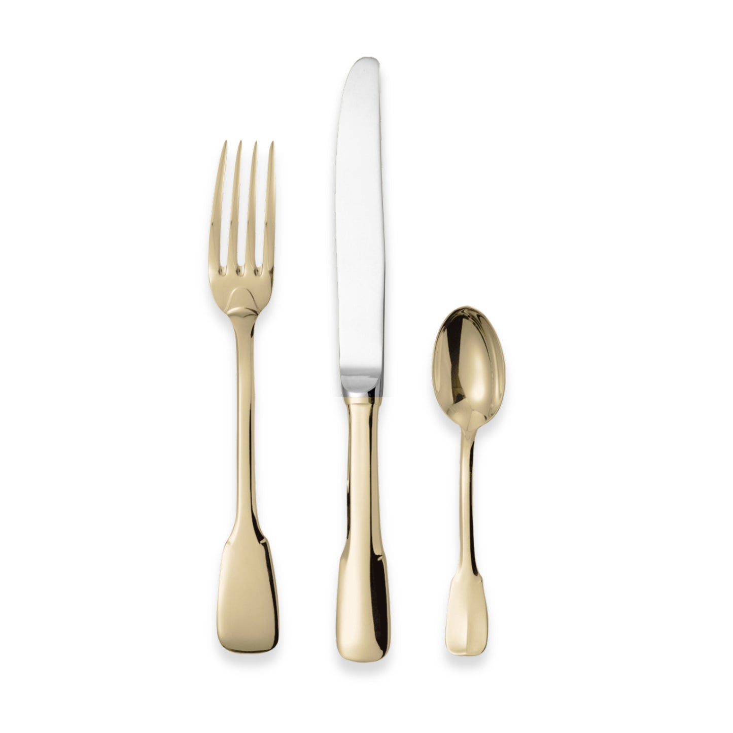 Chambly Vieux Paris (Uni Plat) Gold Plate Flatware Collection