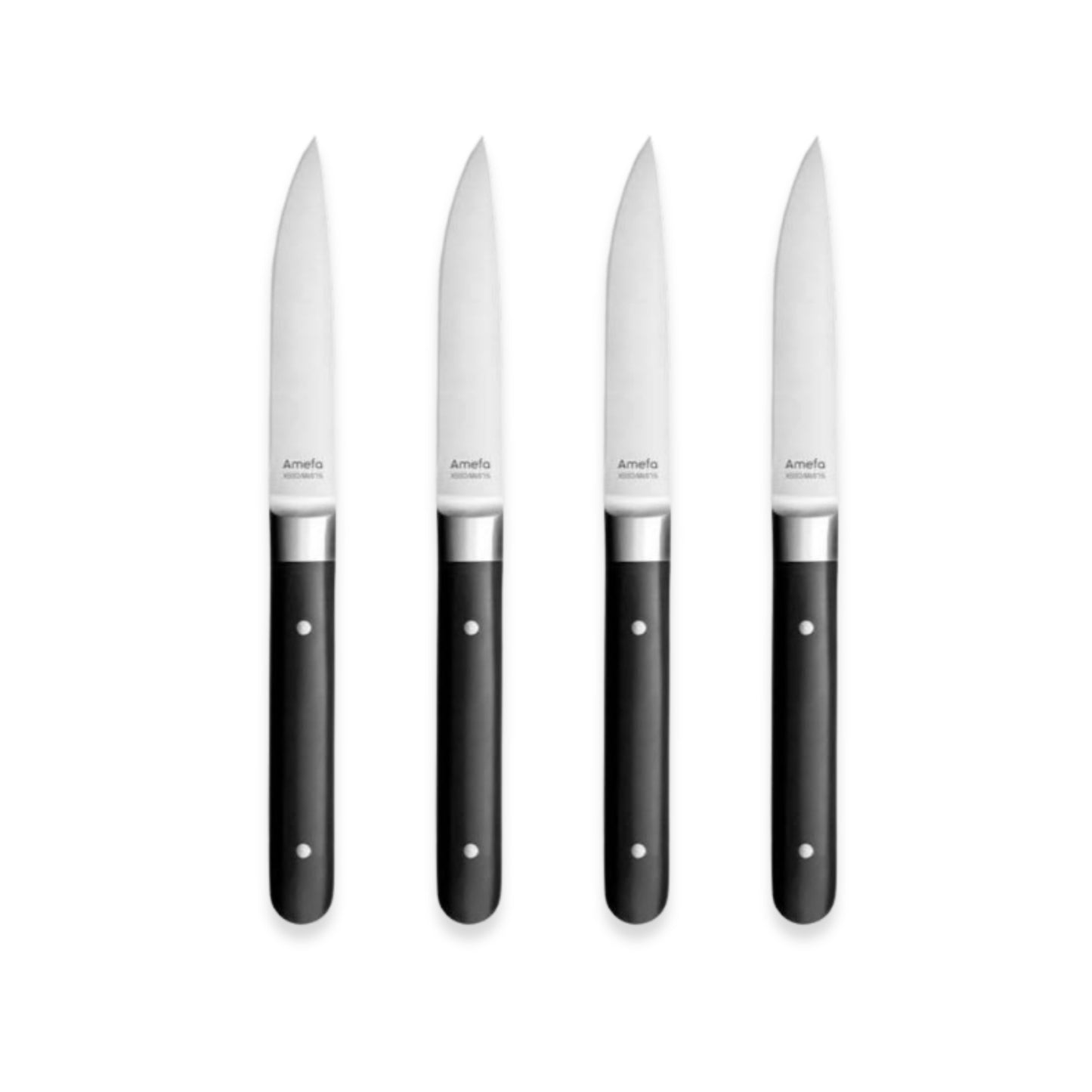 Couzon Fusion Black Steak Knives (Set of Four)