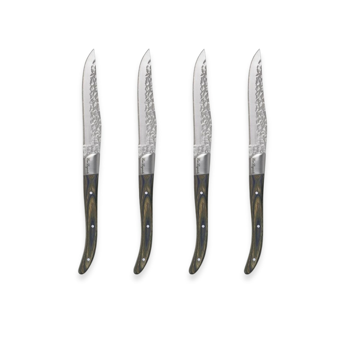 Couzon Volcano Pakka Wood Steak Knives (Set of Four)