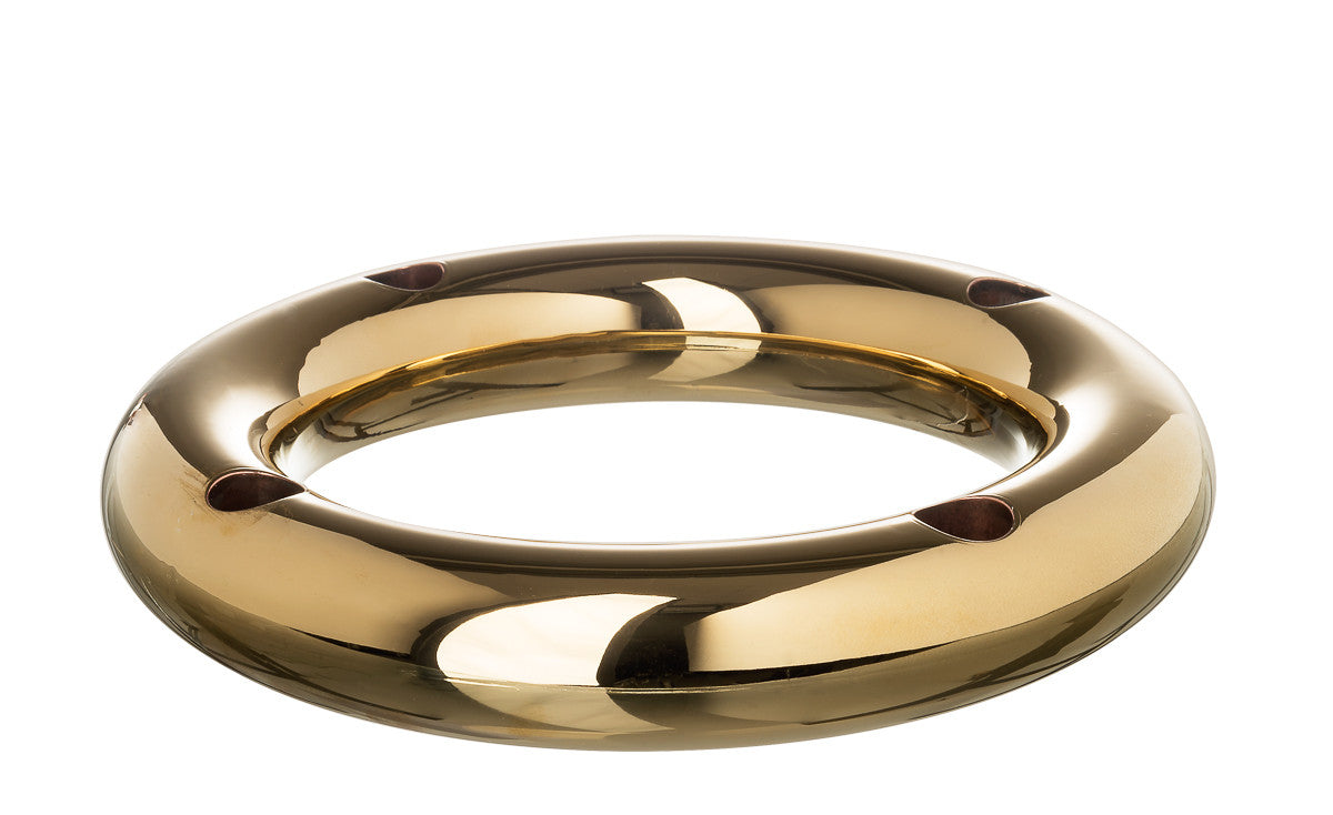 Aura Candleholder in Brass