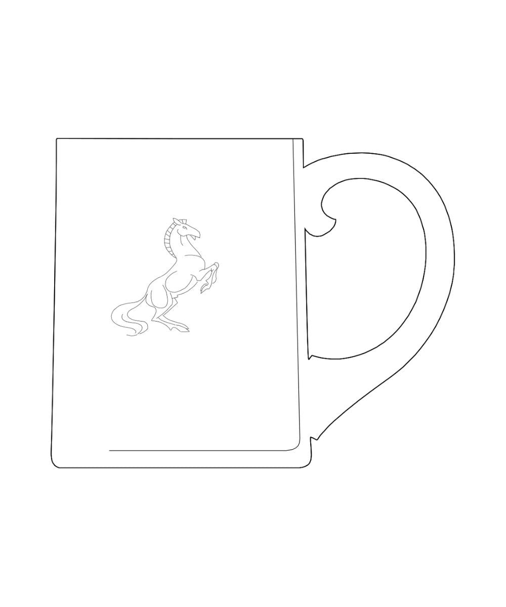 Lobmeyr Small Beer Mug - Horse Riding School