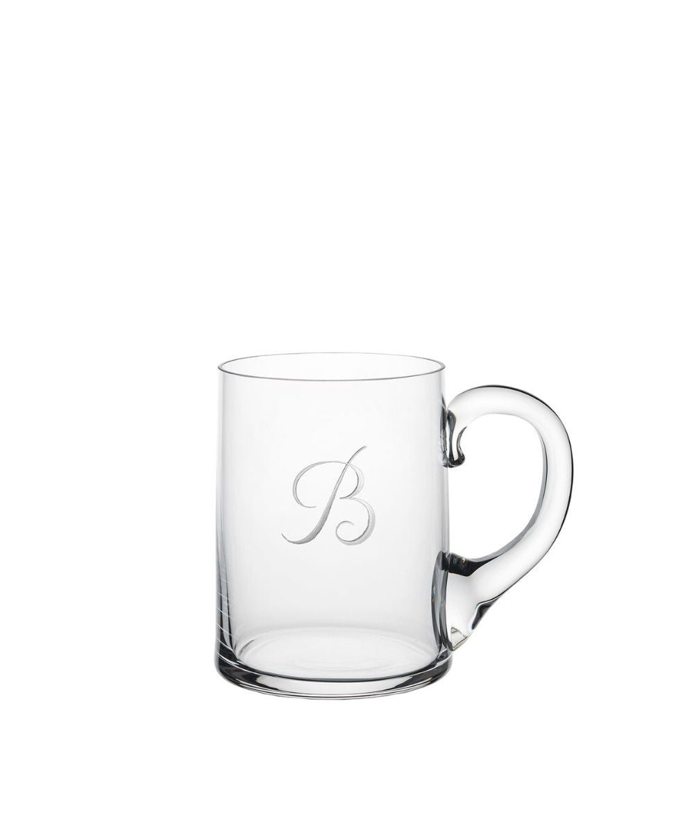 Lobmeyr Small Beer Mug - Engraved Letter