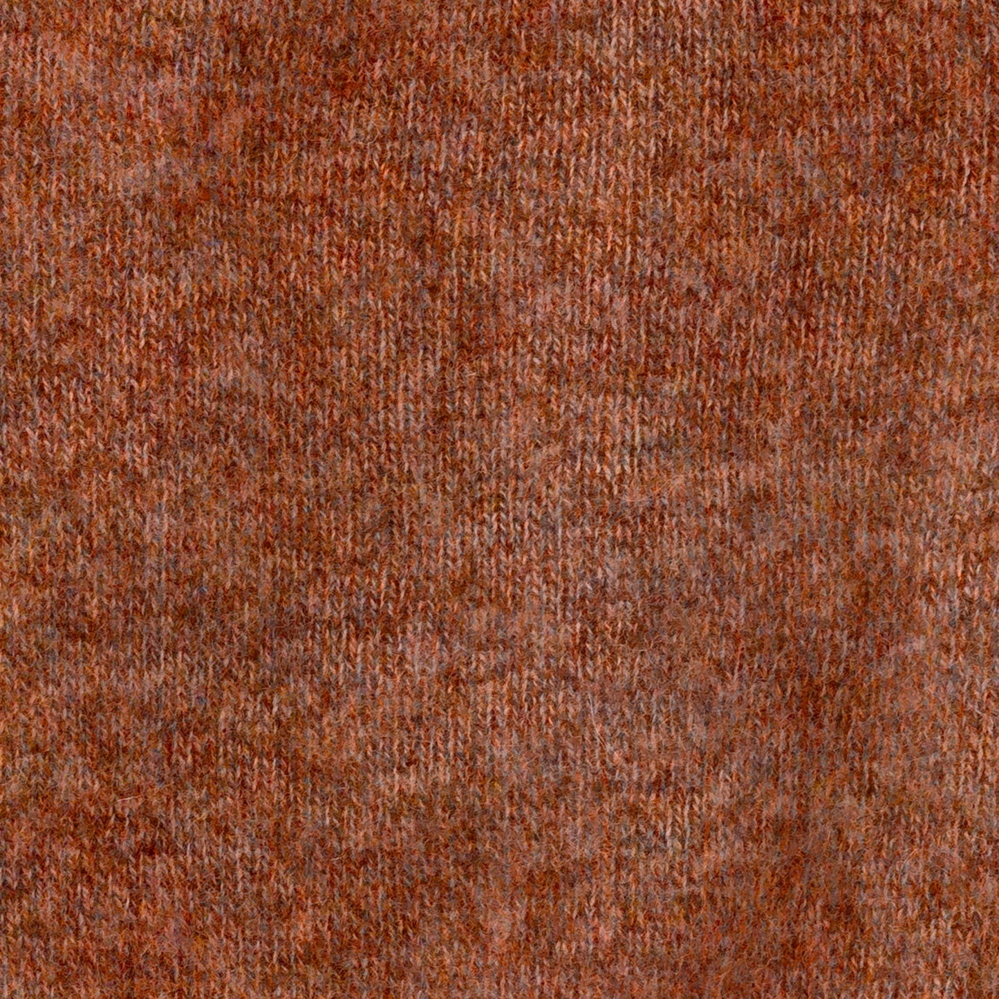 Men's Brushed Shetland Wool Crew Neck Sweater | Whiskey Brown