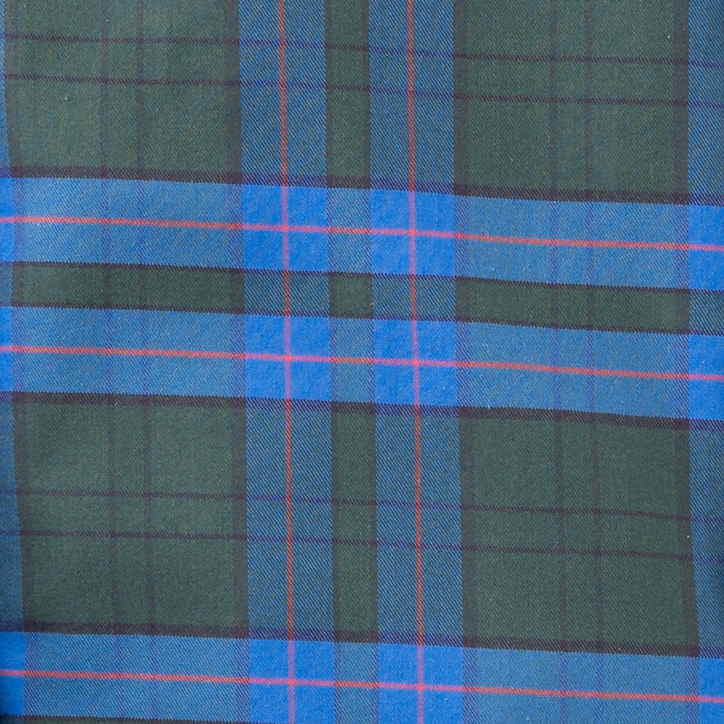 Men's Forest Green Plaid Luxury Blend Viyella Shirt