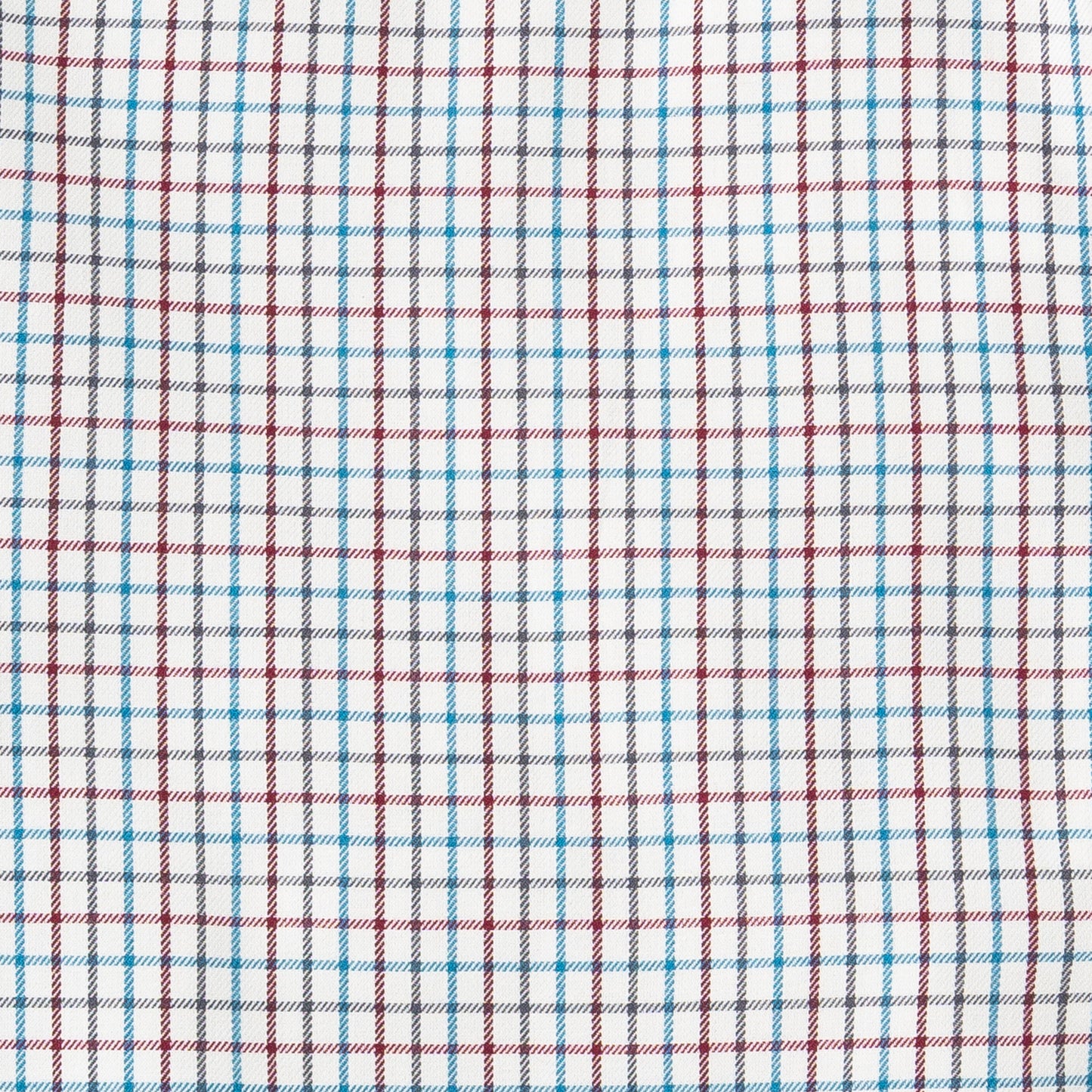 Men's Red and Blue Tattersall Viyella Shirt