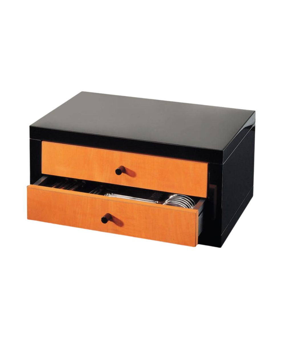 Robbe & Berking Pearwood & Black Lacquered Storage Chest