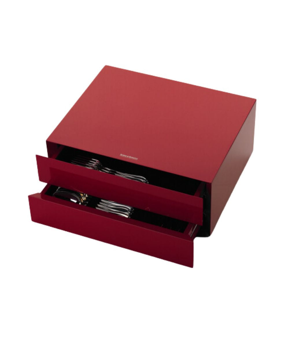 Robbe & Berking Red Lacquered Storage Chest