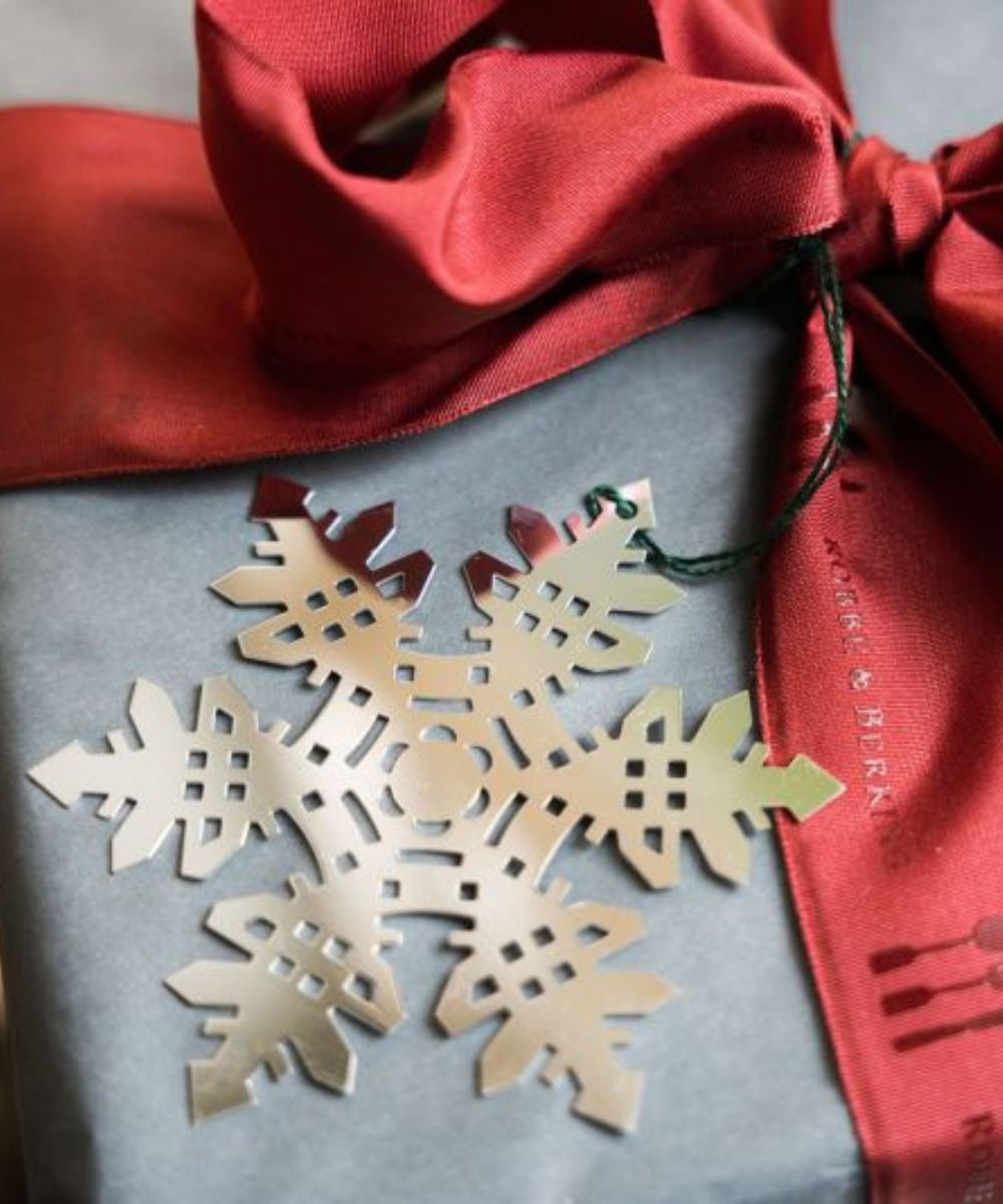 Robbe & Berking Silverplate Snowflake Ornament (Style Two)