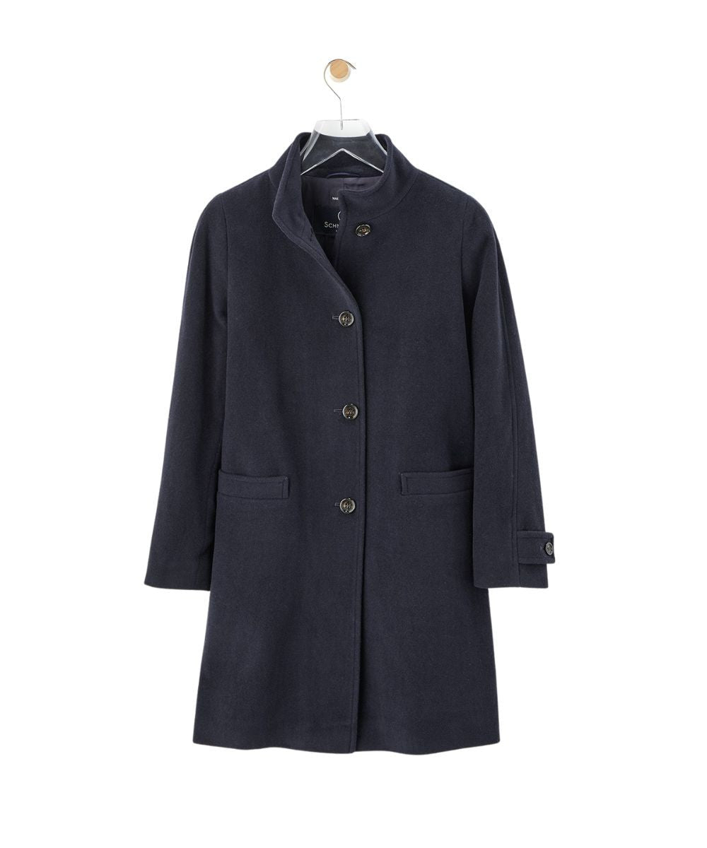 Schneiders Salzburg Women's Tilda Wool and Cashmere Car Coat in Navy