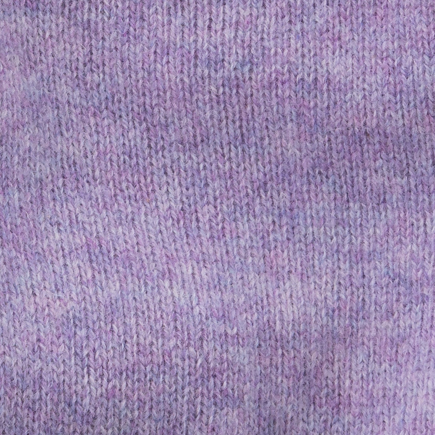 Two-Tone Fair Isle Shetland Wool Crew Neck Sweater | Lilac Purple