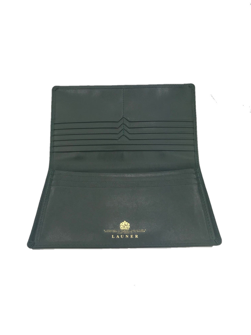 Launer Breast Pocket Credit Card & Note Wallet, Racing Green/Racing Green