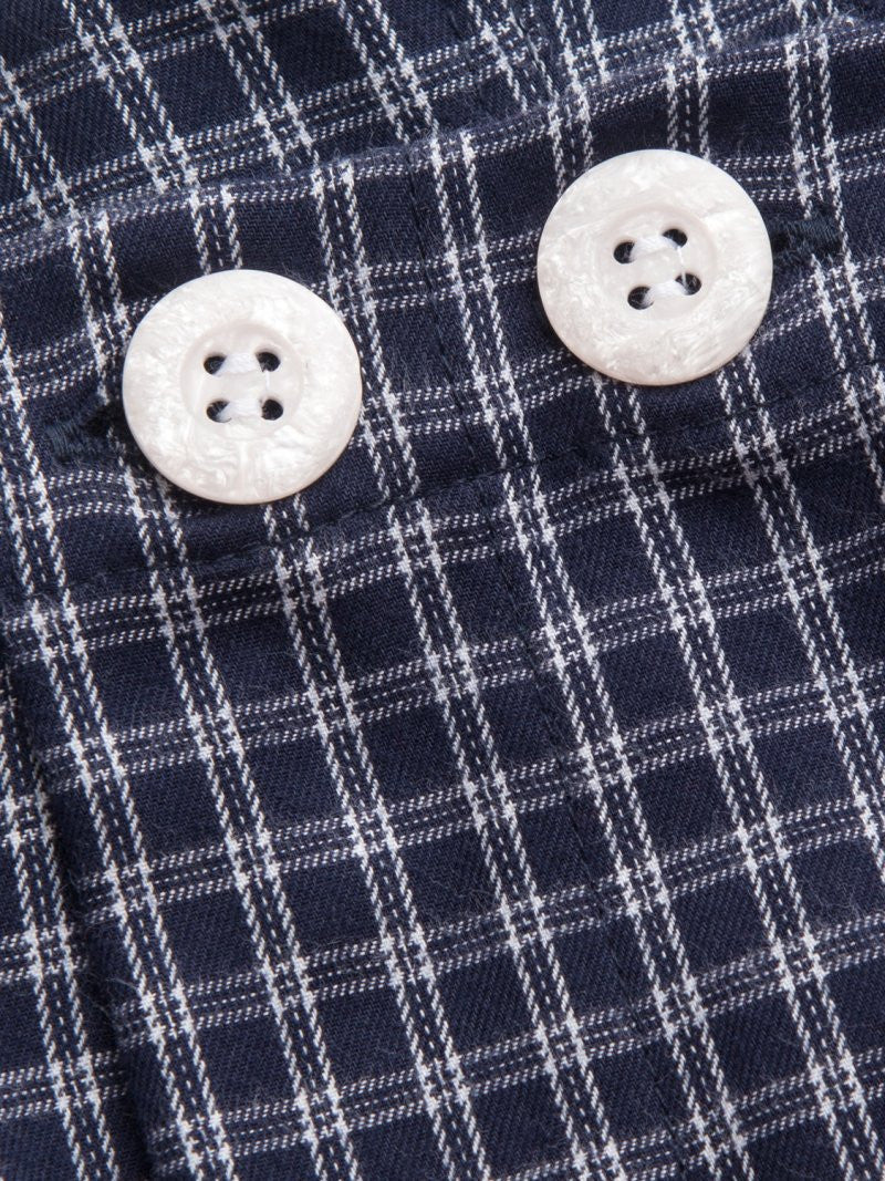 Derek Rose Men's Brushed Cotton Fine Check Stripe Pyjamas