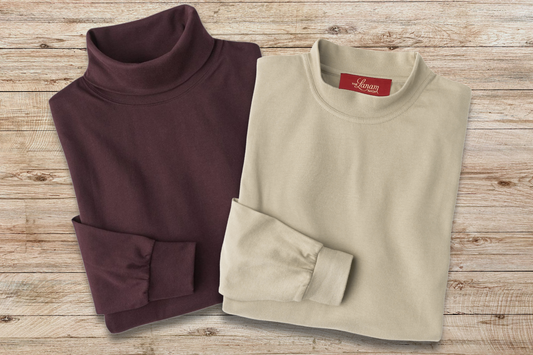 Fall Cottons: Turtlenecks & Long-Sleeve Polo Shirts