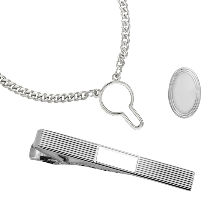 Sterling Silver Tie Accessories - The Lanam Shop