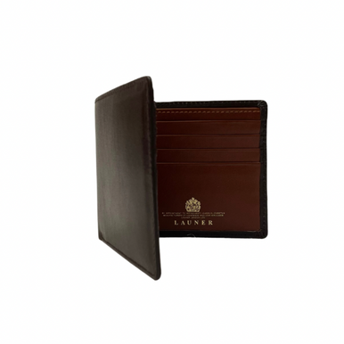 Eight Credit Card Wallet in Brown with Tan Interior