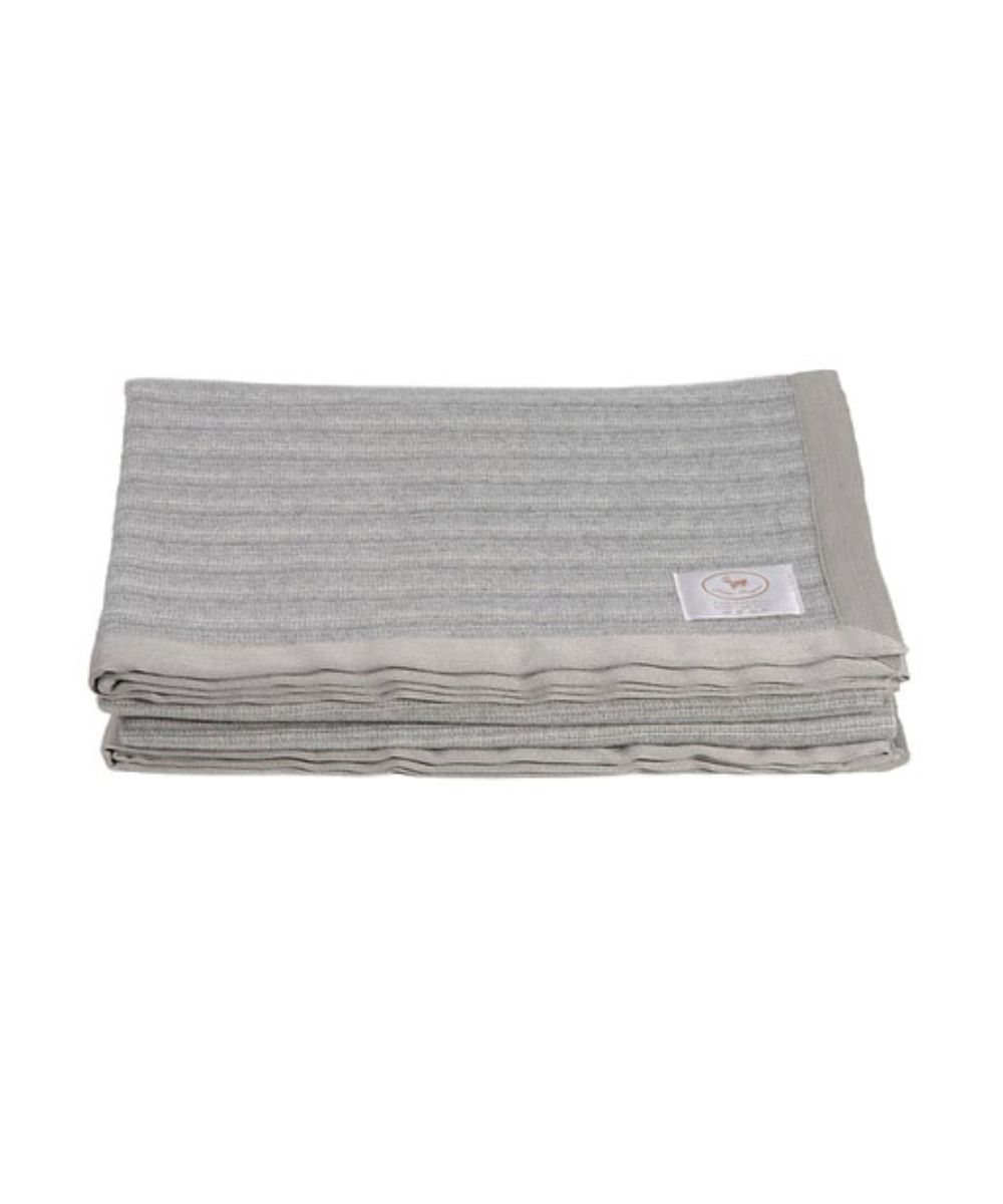 Fine Stripe Cashmere Bed Blanket