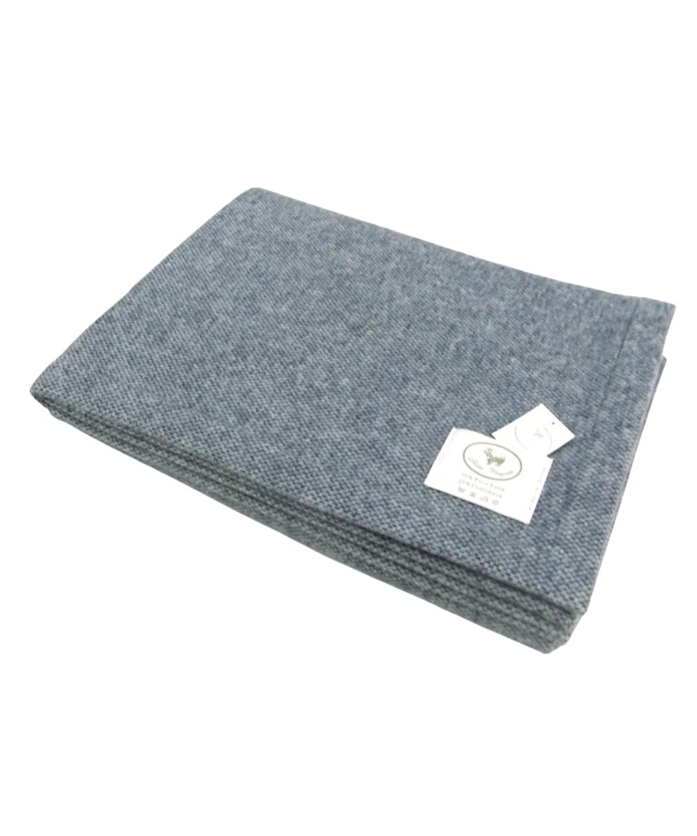 Mélange Cashmere and Wool Blend Bed Blanket