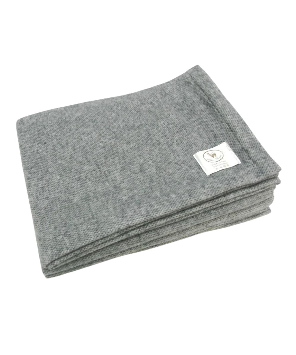 Mélange Cashmere and Wool Blend Bed Blanket