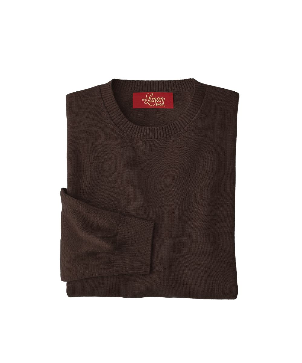 Pima Cotton Crew Neck Sweater