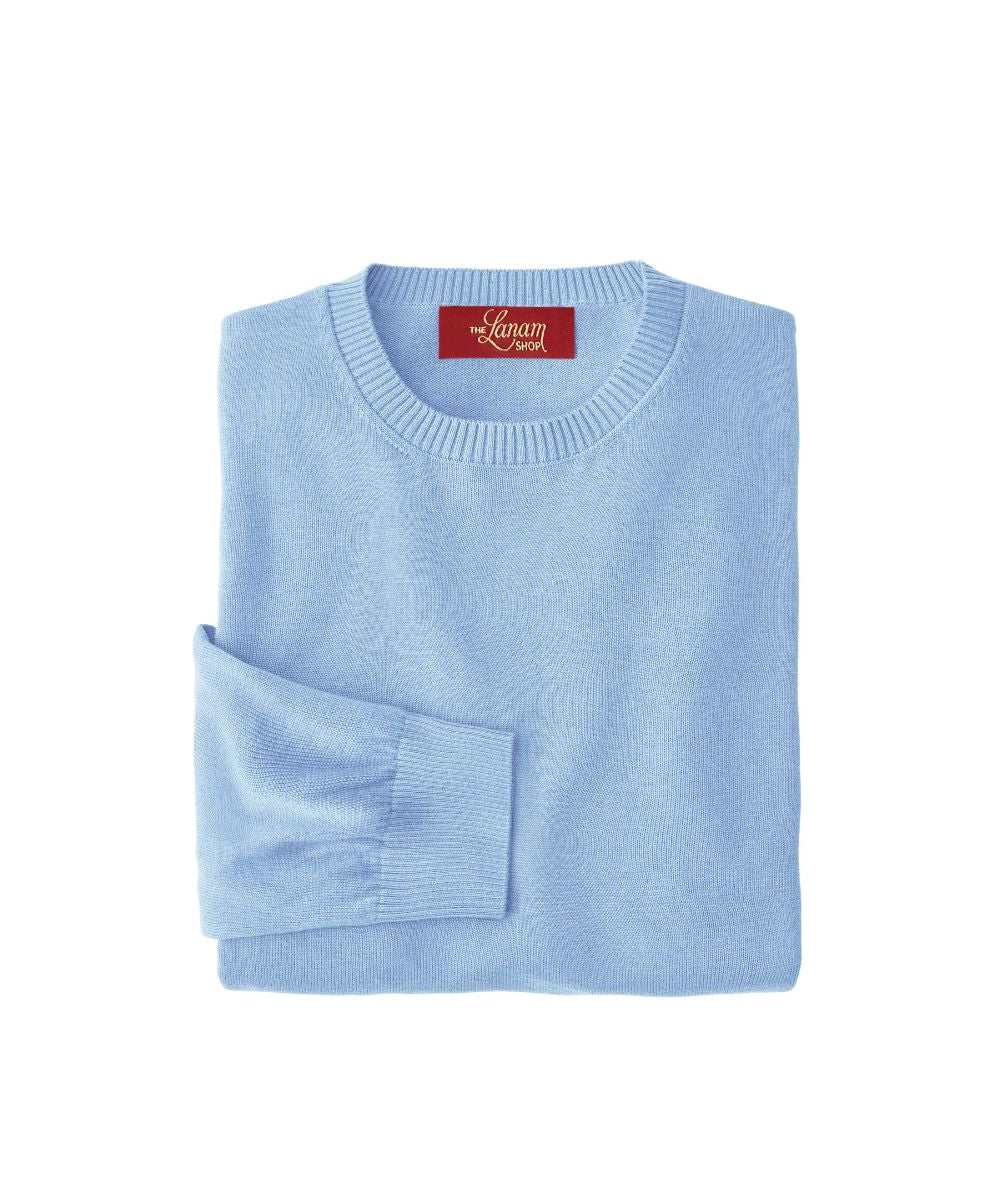 Pima Cotton Crew Neck Sweater