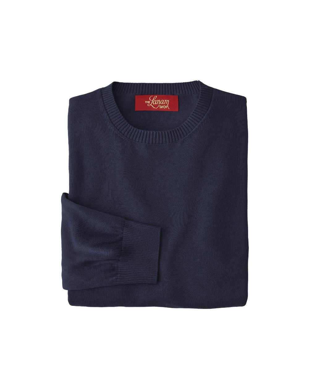 Pima Cotton Crew Neck Sweater