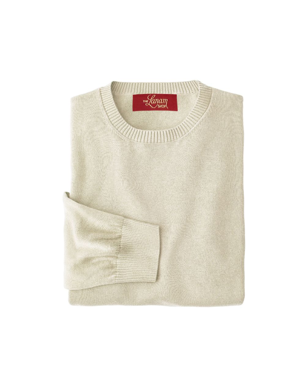 Pima Cotton Crew Neck Sweater