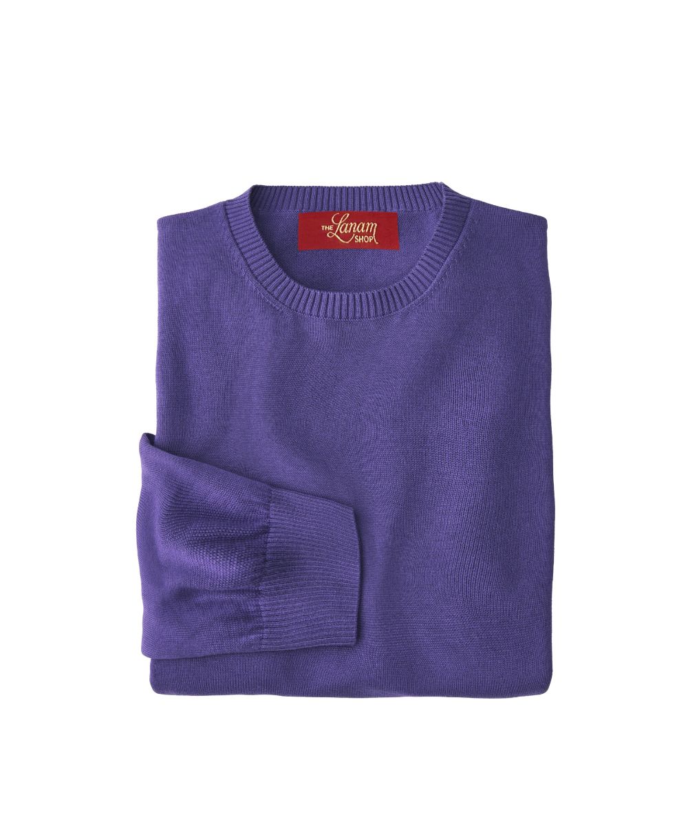 Pima Cotton Crew Neck Sweater