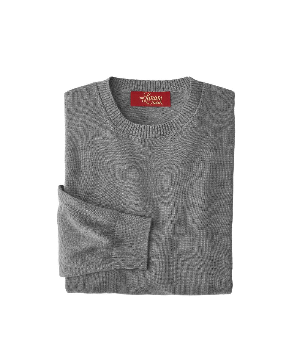 Pima Cotton Crew Neck Sweater