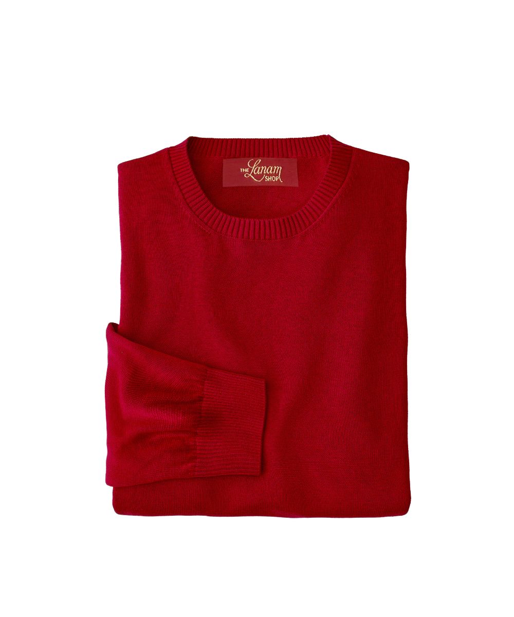 Pima Cotton Crew Neck Sweater