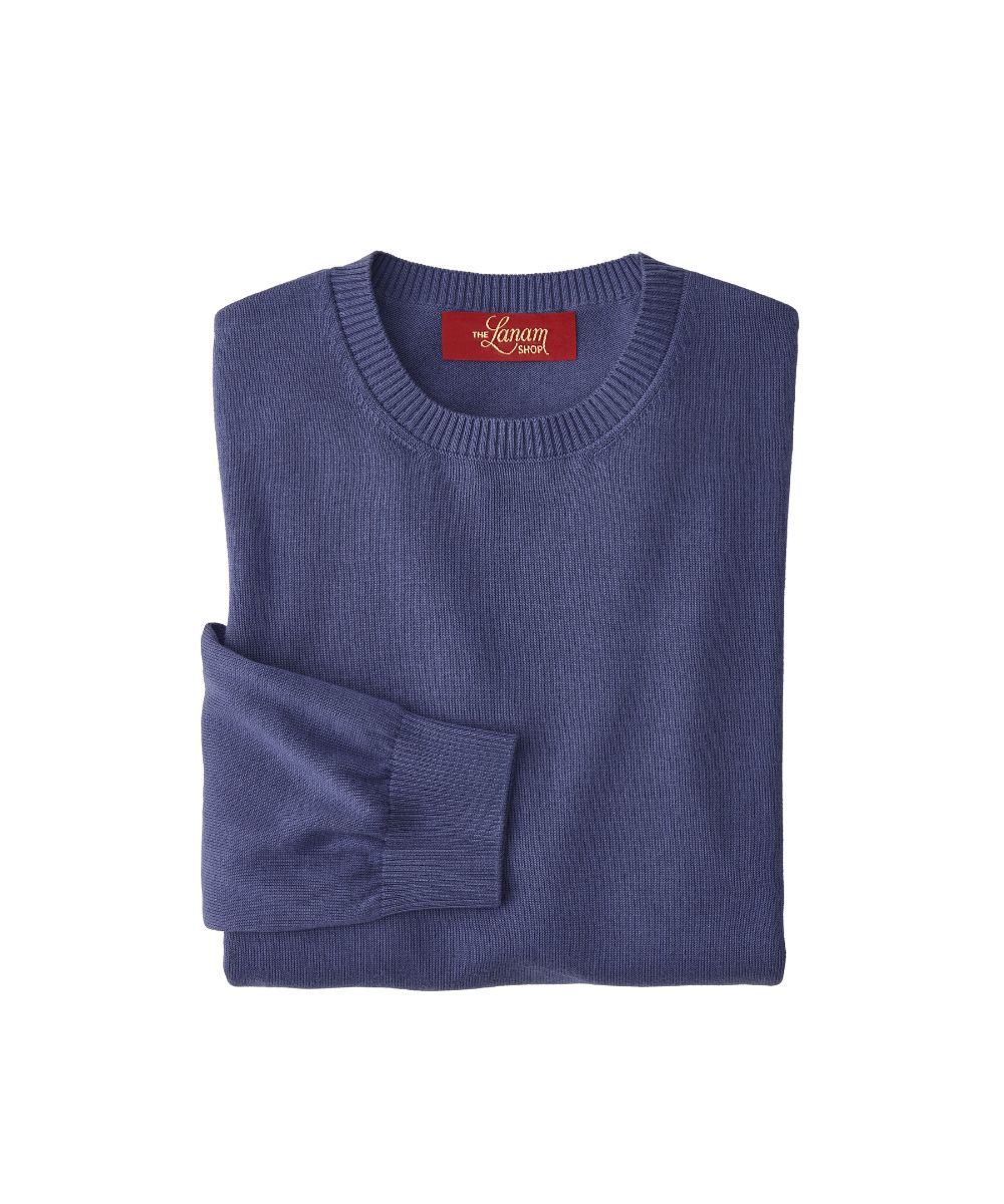 Pima Cotton Crew Neck Sweater