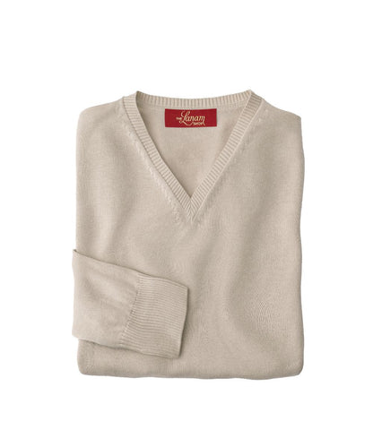 Pima Cotton V-Neck Sweater